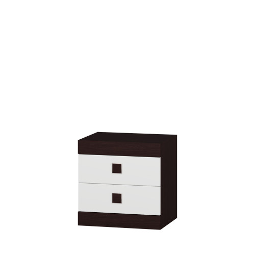 Set dormitor pentru copii Sonata 7, Wenge inchis, Alb