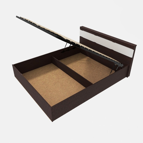 Pat Sonata 1400 cu lamele și mecanism de ridicare cu dimensiunea de 140/200 cm, Stejar Kraft Alb Pat Sonata 1400 cu lamele și mecanism de ridicare cu dimensiunea de 140/200 cm, Stejar Kraft Alb