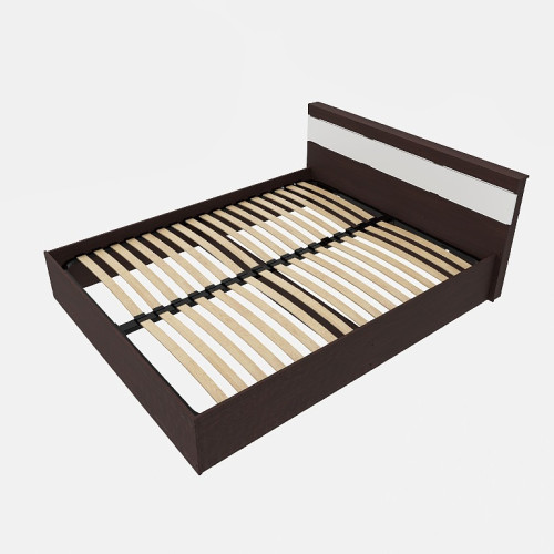 Pat Sonata 1600 cu lamele, fara mecanism de ridicare 160x200 cm, Stejar Kraft Alb Pat Sonata 1600 cu lamele, fara mecanism de ridicare 160x200 cm, Stejar Kraft Alb