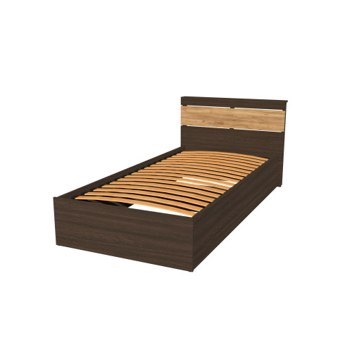 Pat Sonata 900 cu lamele, fara mecanism de ridicare 90/200 cm, Stejar Kraft Alb Pat Sonata 900 cu lamele, fara mecanism de ridicare 90/200 cm, Stejar Kraft Alb