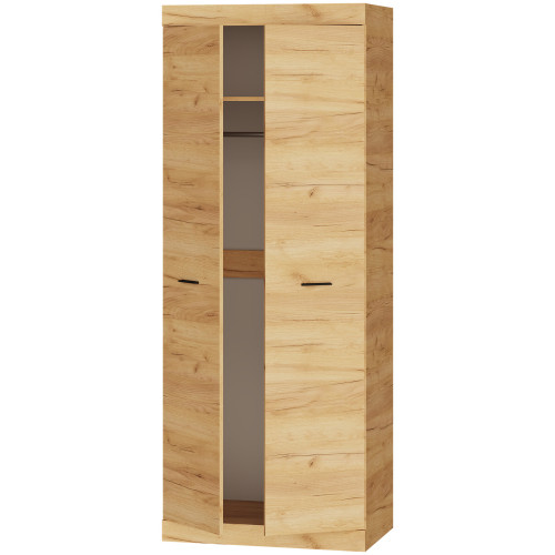 Dulap cu doua usi 800 Sonata, Wenge inchis, Alb Dulap cu doua usi 800 Sonata, Wenge inchis, Alb