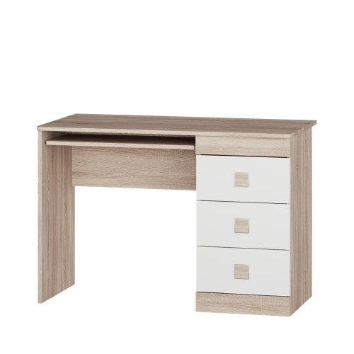 Set dormitor pentru copii Sonata 4, Wenge inchis, Alb