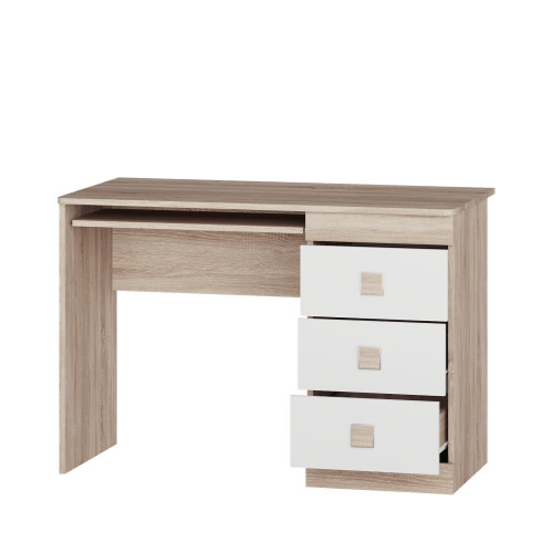 Set dormitor pentru copii Sonata 9, Stejar Kraft Alb