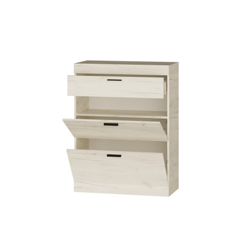 Dulap de pantofi Sonata 800, Stejar Kraft Alb