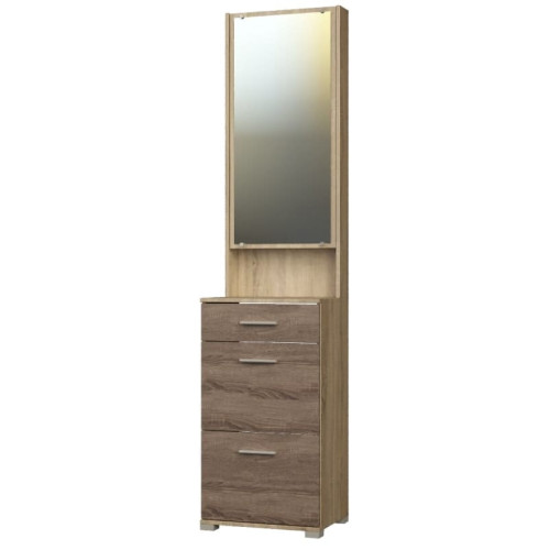 Dulap pentru pantofi Breeze TO-4, Wenge inchis, Stejar de lapte Dulap pentru pantofi Breeze TO-4, Wenge inchis, Stejar de lapte