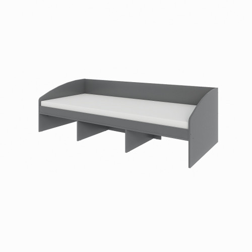 Pat Comfort-3 cu baza de saltea din PAL 80x190 cm, Grafit