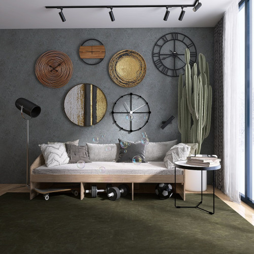 Pat Comfort-3 cu baza de saltea din PAL 80x190 cm, Stejar Sonoma