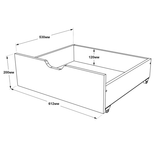 Sertare pentru pat Comfort-3, Nymphaea Alba, Alb Sertare pentru pat Comfort-3, Nymphaea Alba, Alb