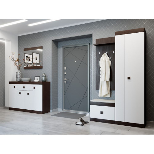 Set pentru holul de intrare Sonata 20, Wenge inchis, Alb