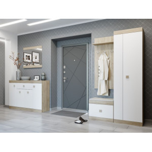 Set pentru holul de intrare Sonata 20, Stejar Sonoma, Alb