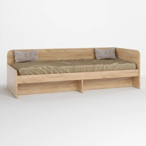 Pat 800 cu cadru de saltea din PAL 80x190 cm, Stejar kraft gold