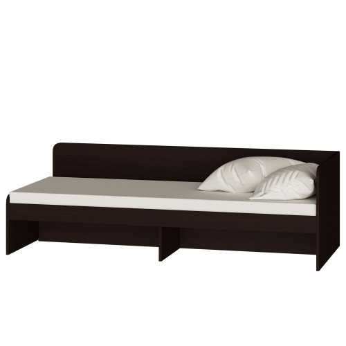 Pat 800 cu cadru de saltea din PAL 80x190 cm, Wenge inchis