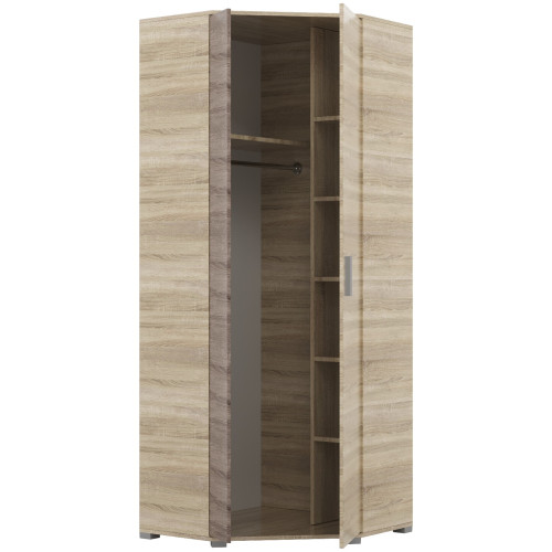 Dulap de colt Breeze ShKU-14, Stejar Sonoma, Trufe
