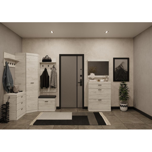 Set pentru holul de intrare Sonata 8, Stejar Kraft Alb