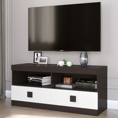 Dulap TV 1100 Sonata, Wenge inchis, Alb